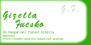 gizella fucsko business card
